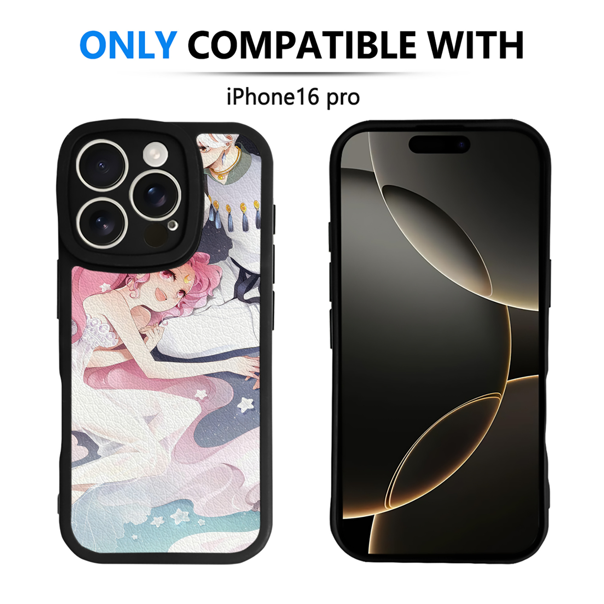 （画像用） 美少女戦士セーラームーン Sailor Moon 【iPhone 16シリーズ対応】シリコンスマホケース（レザー調） 材質：シリコン
